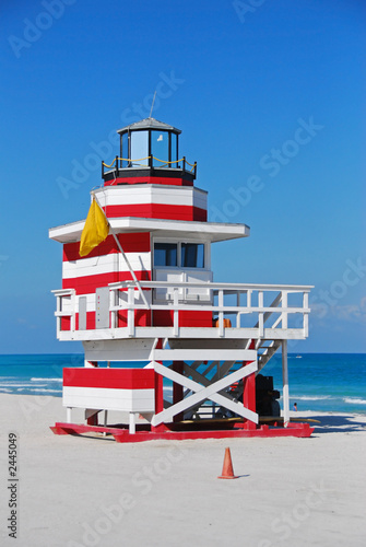 lifeguard station on a florida beach