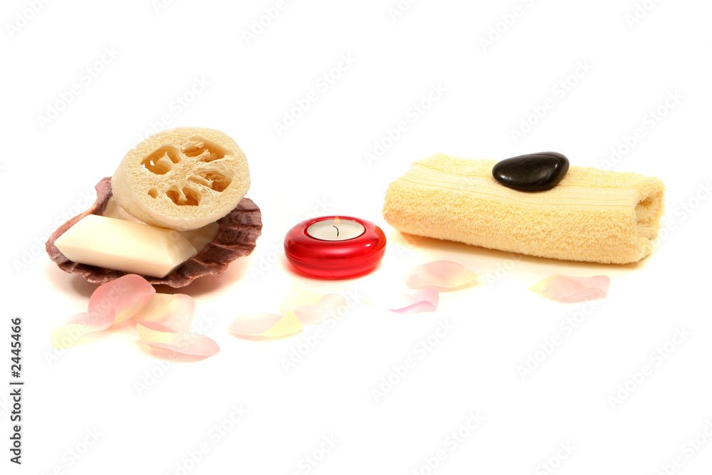 spa / body care items isolated on white spa / body care items isolated on white