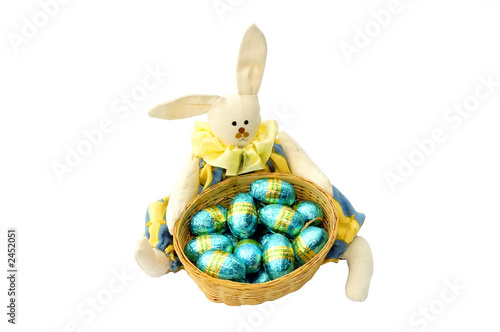 chocolate easter eggs bunny