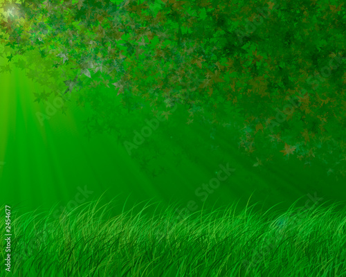 green spring background