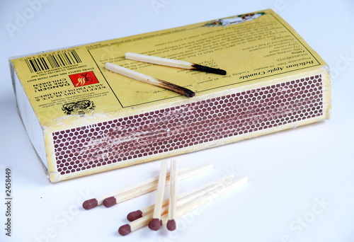 a used box of cooks matches