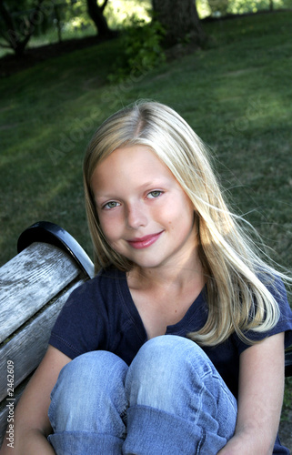 bench girl #1