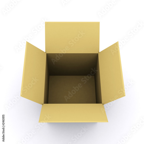 3d rendered box
