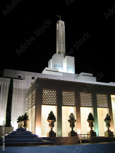 tempio mormone di notte - madrid