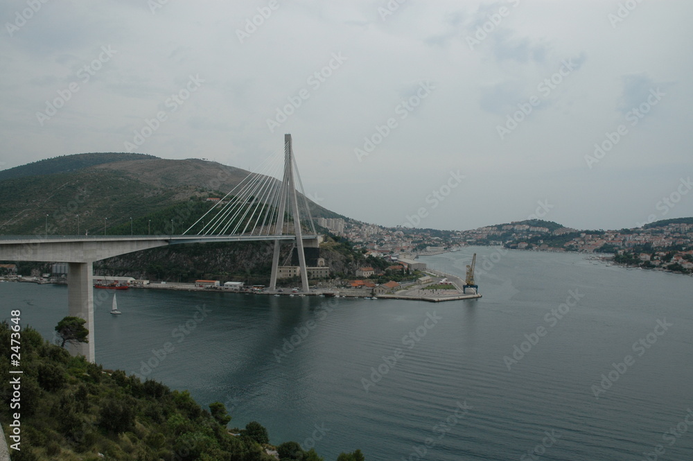 Obraz premium chorwacja dubrownik "dub Dubrovnik-brücke"