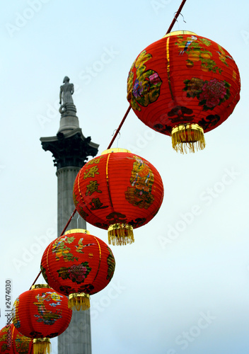 chinese lanterns and nelson's column
