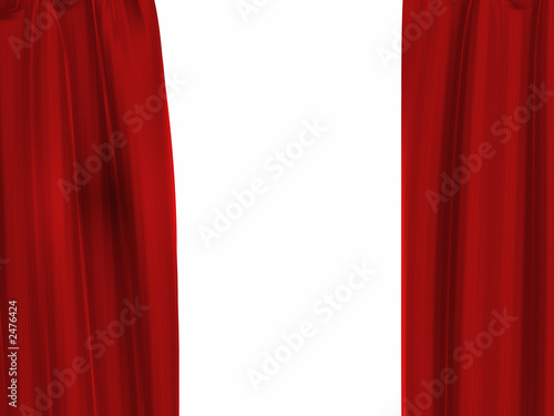 red curtain