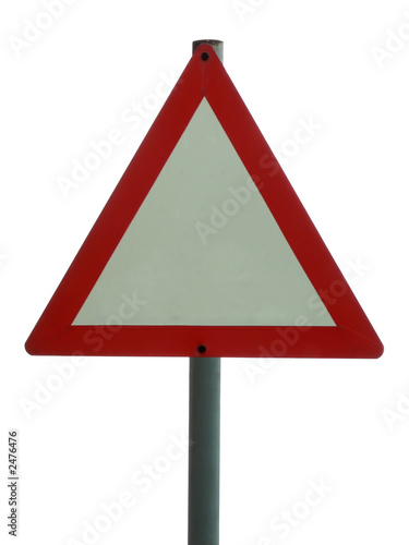 blank sign - triangular
