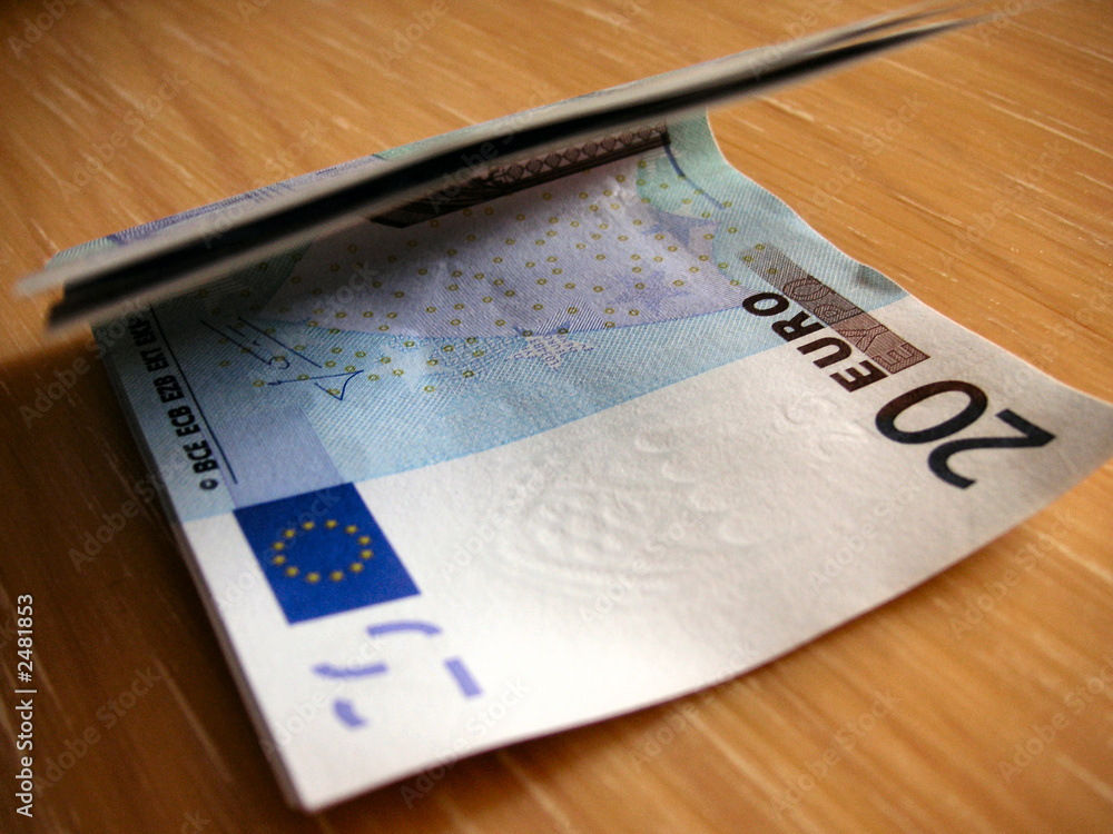 folded twenty euros folded twenty euros