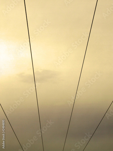 wires in sky photo