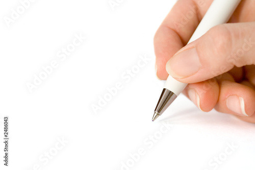 writing on white paper