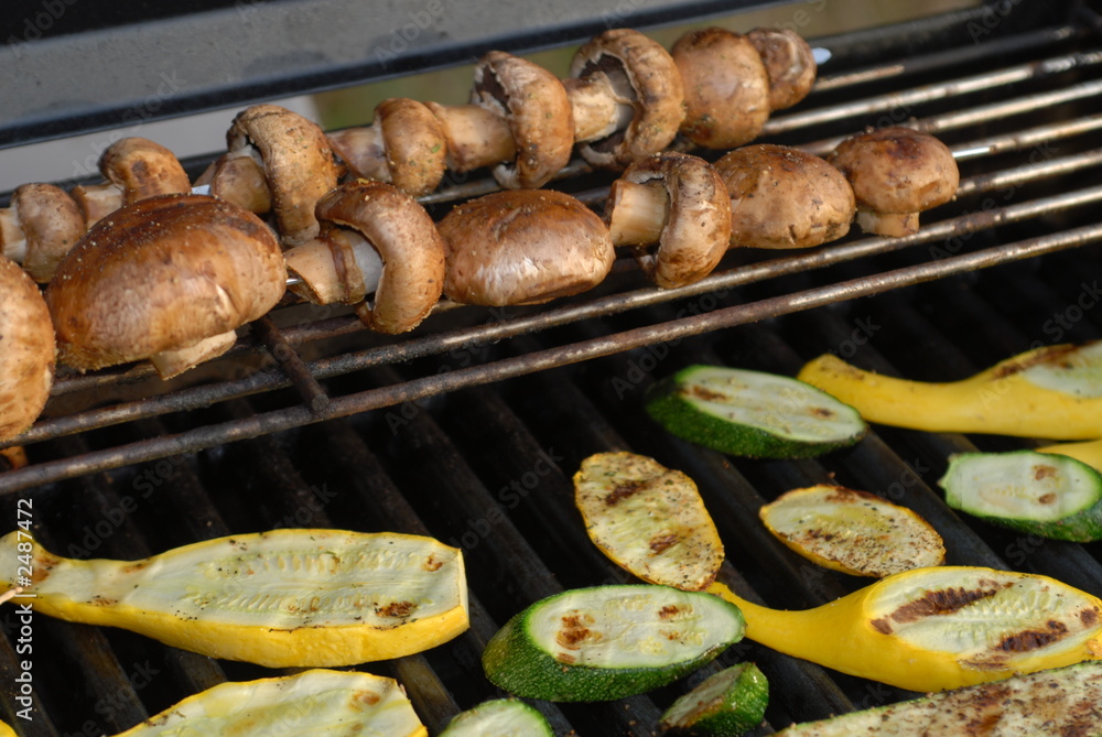 vegetables on the grill vegetables on the grill
