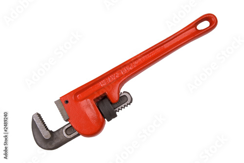 red plumbers wrench