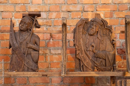 wooden ornaments