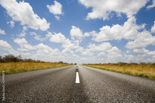 on the road