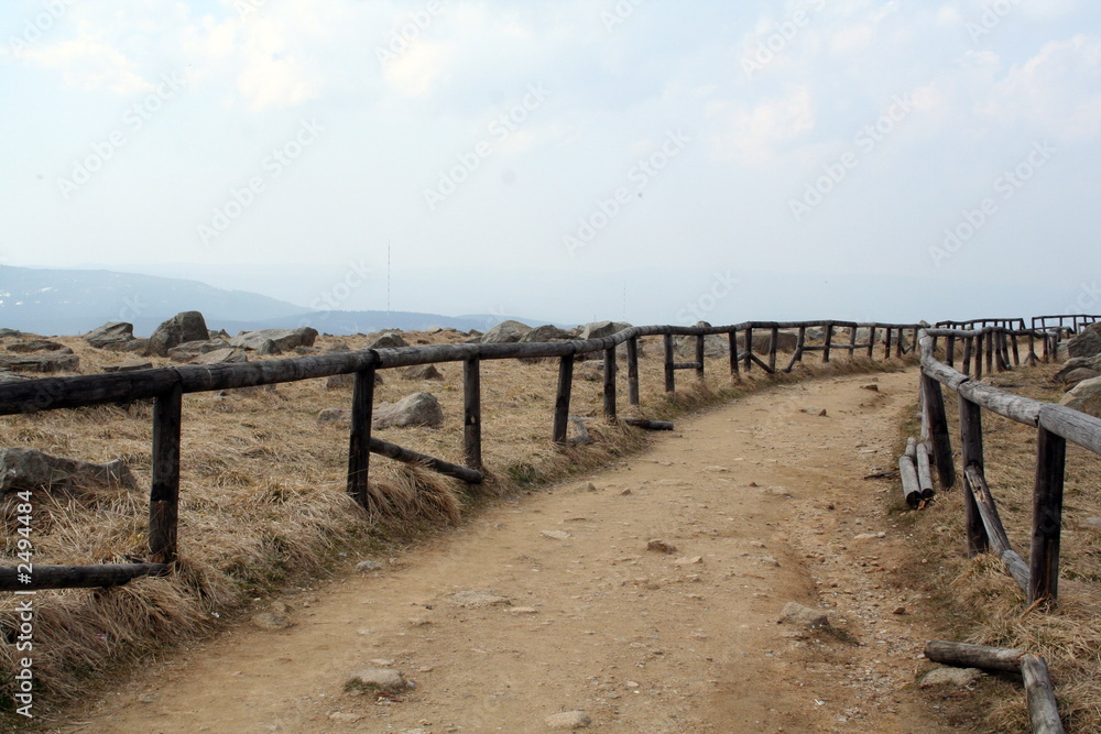 wanderweg auf dem brocken