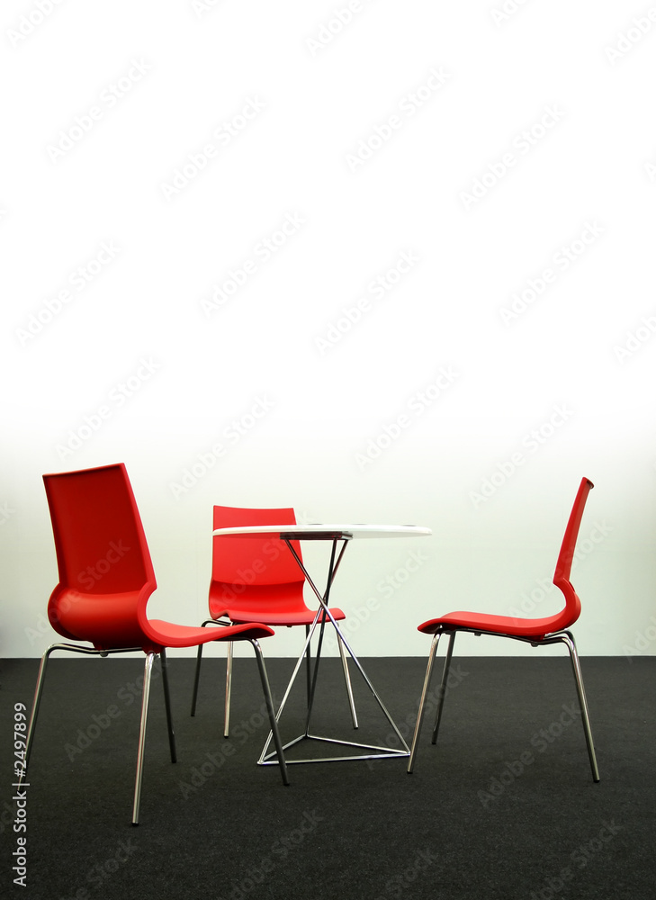 Obraz premium design chairs and table, vertical