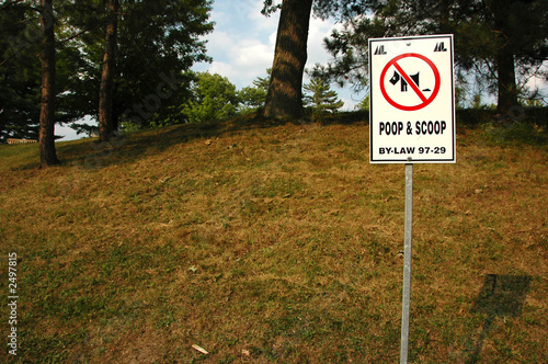 poop and scoop sign