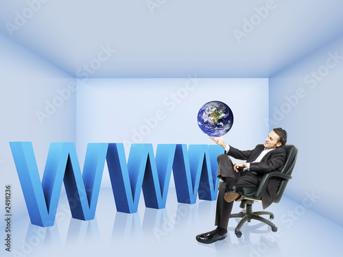 a business man and www