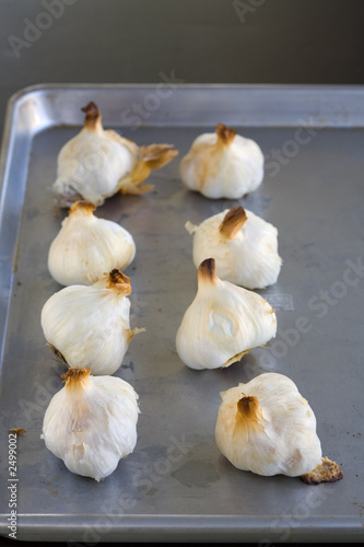 garlic bulbs roasted