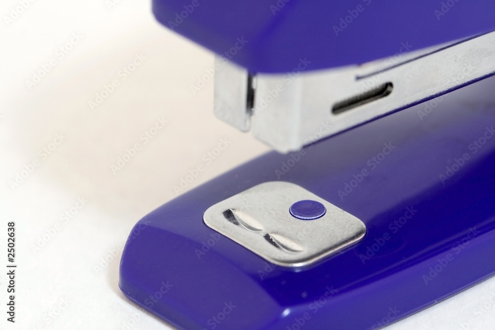 blue stapler