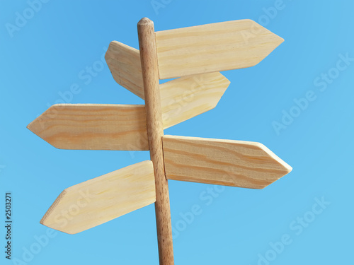 wooden signpost