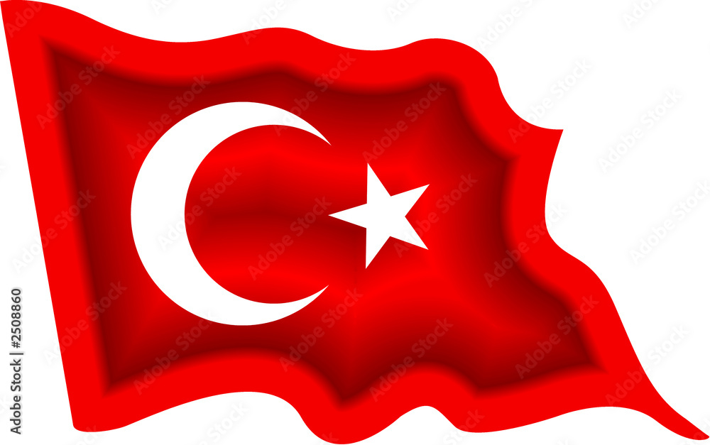 Obraz premium turkey flag
