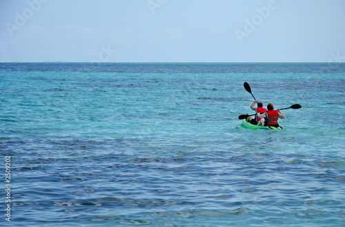 kayaking at sea © Alex Rublinetsky