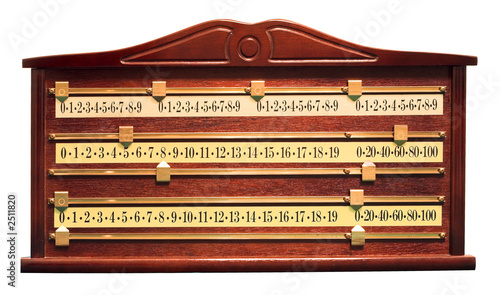 snooker score board