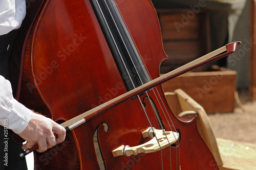 playing the cello