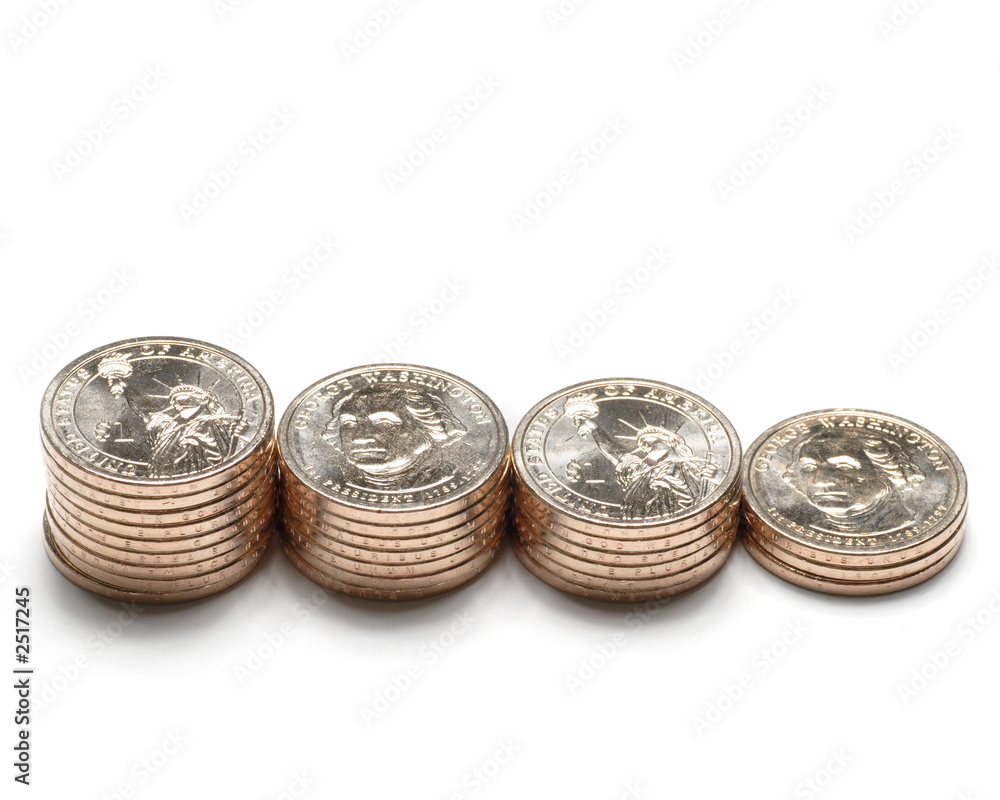 george washington dollar coins four george washington dollar coins four