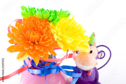 composition with flowers.