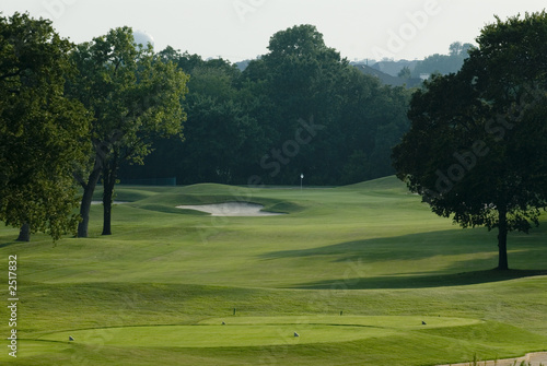 Картината върху платно golf course fairway