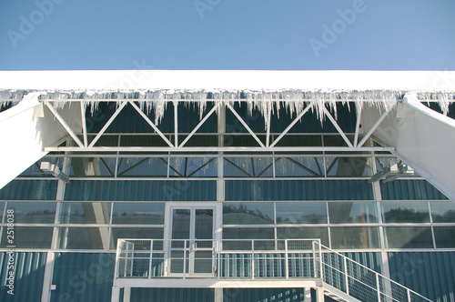 row of icicles