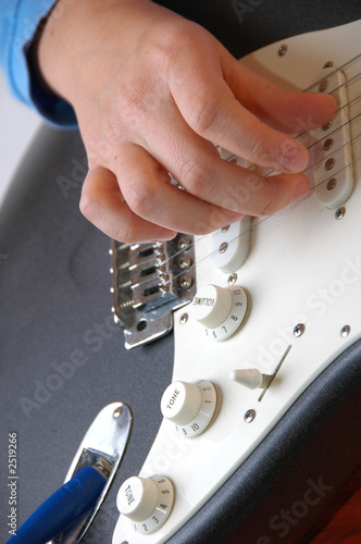 playing guitar-closeup