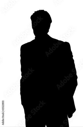 silhouette uomo business photo