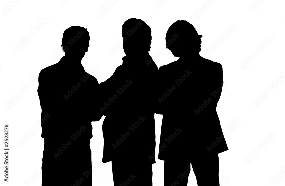 silhouette business team