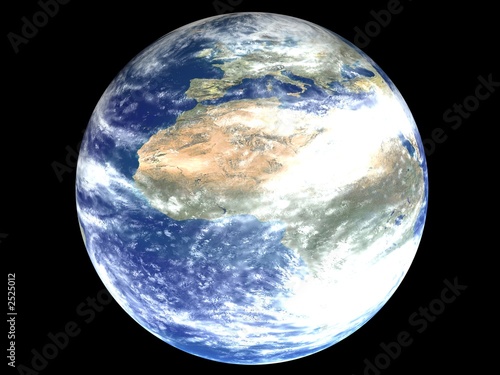 Fototapeta Naklejka Na Ścianę i Meble -  africa on an earth globe
