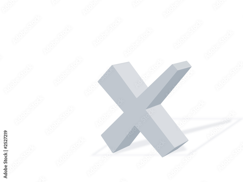 Obraz premium x symbol