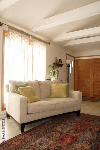 room with vaulted ceiling photo