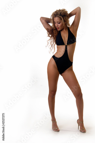 dressed for a swim