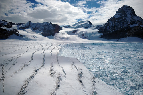 melting antarctic glacier photo
