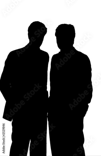 silhouette business team