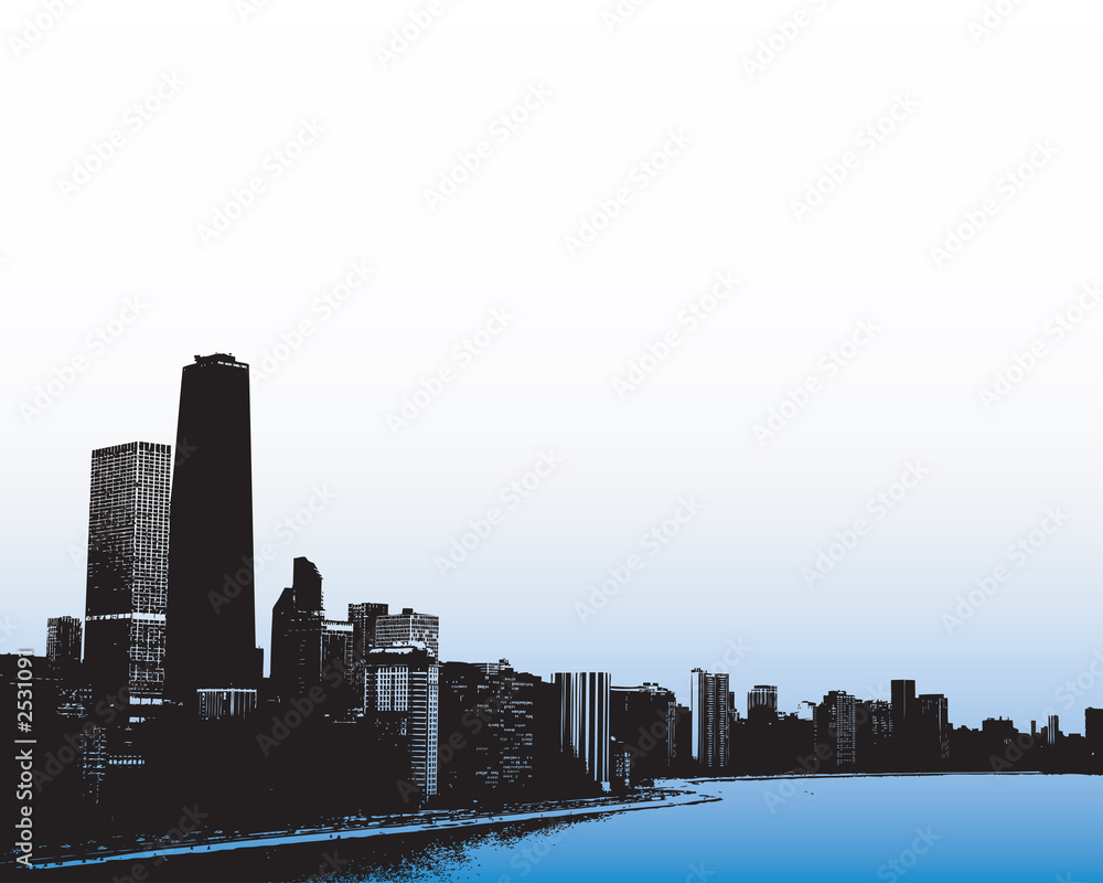 Obraz premium chicago skyline
