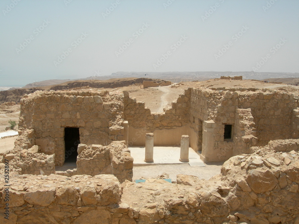 ruines de la forteresse de massada en israël