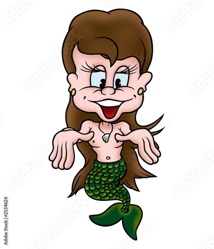 smiling mermaid