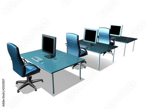 modern business desk