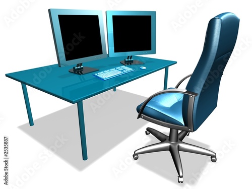 modern business desk