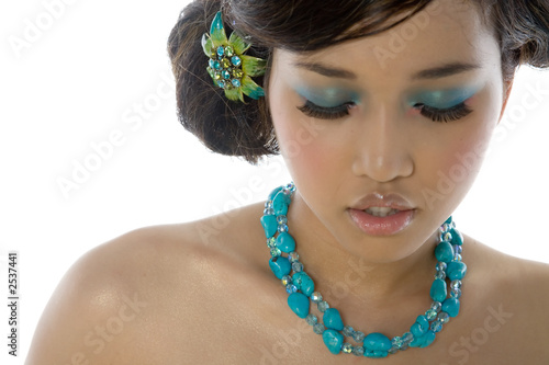 Quadro su tela young woman in beautiful make up