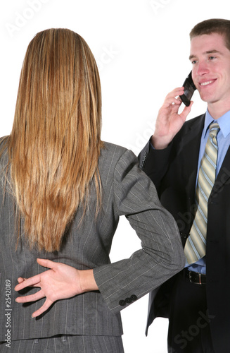 business woman lying